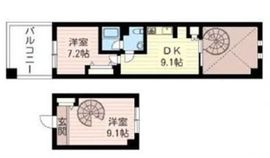 レジデンスシャルマン月島 832 間取り図