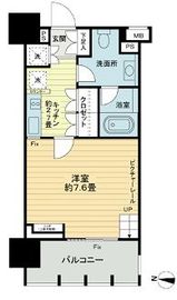 イクサージュ目黒 4階 間取り図