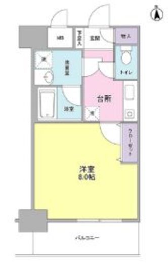 セレーノ品川 306 間取り図