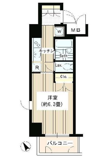 タキミハウス渋谷 504 間取り図