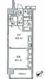 クリオ五反田 1501 間取り図