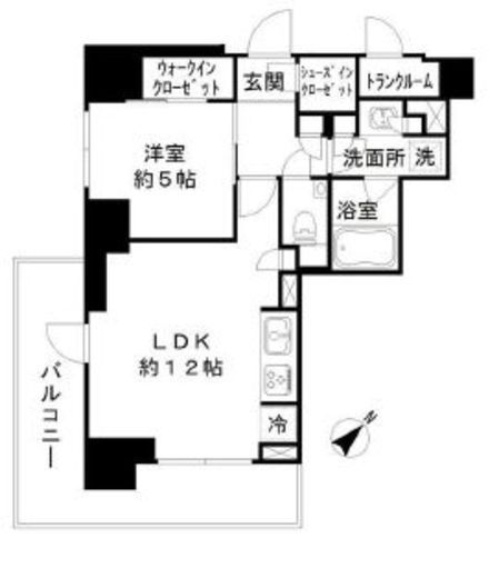パークリュクス日本橋大伝馬町 10階 間取り図