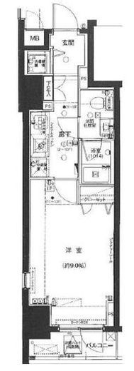 フィース駒込六義園 4階 間取り図