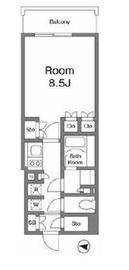 リテラス広尾 5F2 間取り図