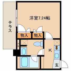 レジディア新川 404 間取り図