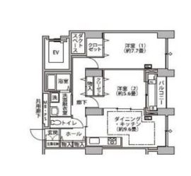 東雲キャナルコートCODAN 14-402 間取り図