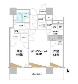 パークシティ中央湊ザタワー 20階 間取り図