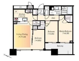 シティタワー大井町 28階 間取り図