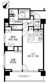 イクサージュ目黒 7階 間取り図