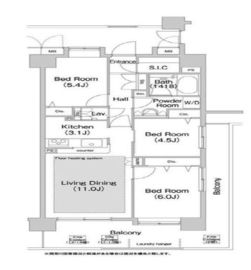 コンフォリア板橋仲宿 1107 間取り図