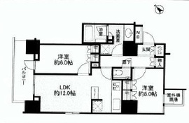 ザ・パークハウスアーバンス東五反田 3階 間取り図