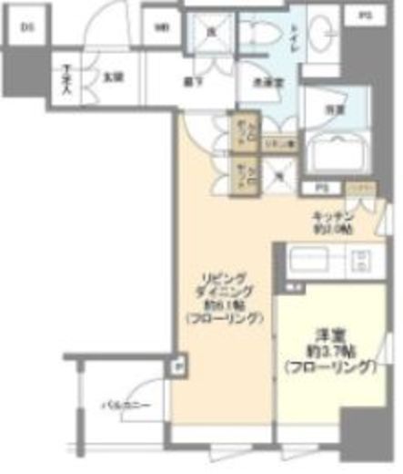 ブランズ大手町 903 間取り図