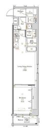 ログ代々木 202 間取り図