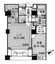 麻布台パークハウス 10階 間取り図