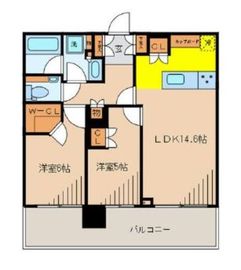 パークシティ武蔵小山ザタワー 35階 間取り図