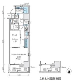 ライオンズフォーシア上野・稲荷町 1103 間取り図