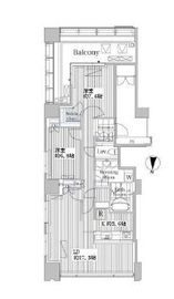 ワールドシティタワーズ キャピタルタワー 25階 間取り図