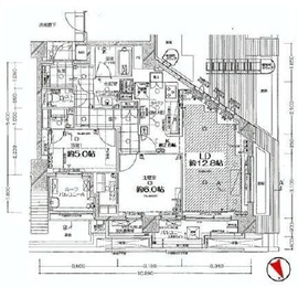 ピアース恵比寿 5階 間取り図