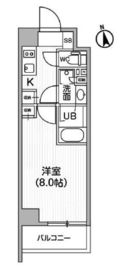 レクシード神楽坂 202 間取り図