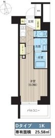 レクシード神楽坂 204 間取り図