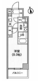 レクシード神楽坂 404 間取り図