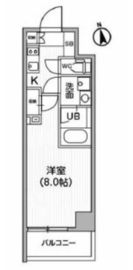 レクシード神楽坂 404 間取り図