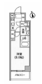 レクシード神楽坂 504 間取り図