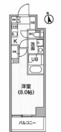 レクシード神楽坂 604 間取り図