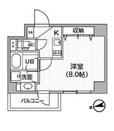 レクシード神楽坂 705 間取り図