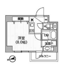 レクシード神楽坂 207 間取り図