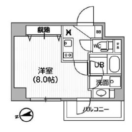 レクシード神楽坂 307 間取り図