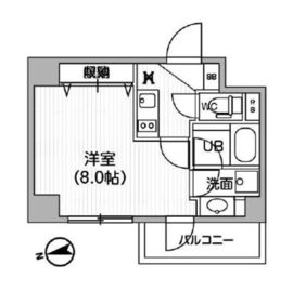 レクシード神楽坂 407 間取り図