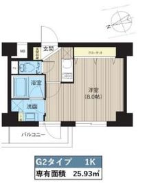 レクシード神楽坂 101 間取り図