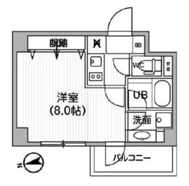 レクシード神楽坂 608 間取り図