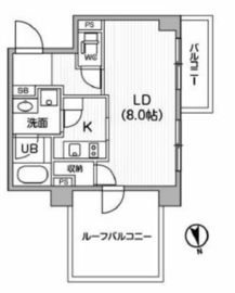 レクシード神楽坂 706 間取り図