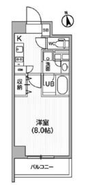 レクシード神楽坂 802 間取り図