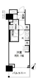 パークリュクス日本橋大伝馬町 6階 間取り図