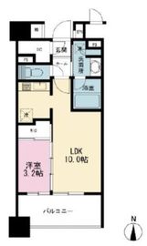 ネベル恵比寿 12階 間取り図
