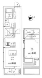 クーカイ・テラス芝公園 402 間取り図