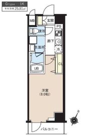 TATSUMIスカイガーデンテラス 203 間取り図