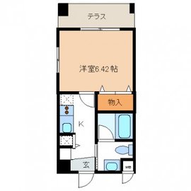 レジディア新川 202 間取り図