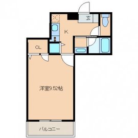レジディア新川 509 間取り図