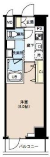 TATSUMIスカイガーデンテラス 401 間取り図