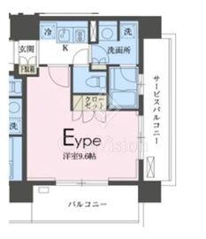 ガレリア東新宿 806 間取り図