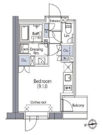 エルスタンザ文京湯島 902 間取り図