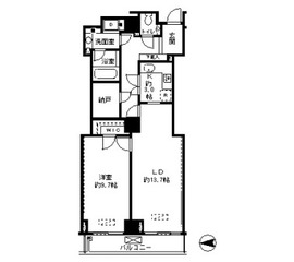 恵比寿ガーデンテラス弐番館 1117 間取り図