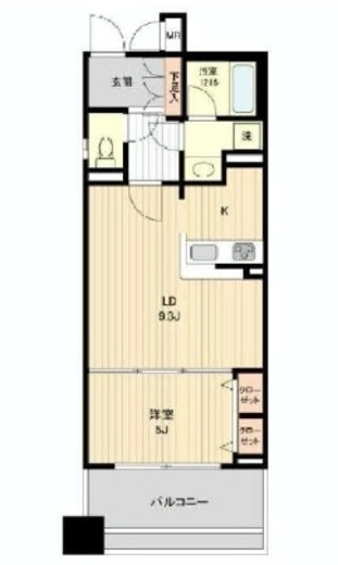 HF銀座レジデンスイースト 307 間取り図