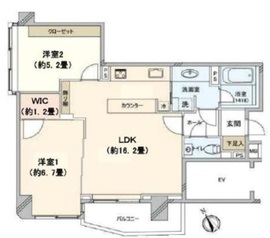 ファミールグラン神宮外苑前 5階 間取り図