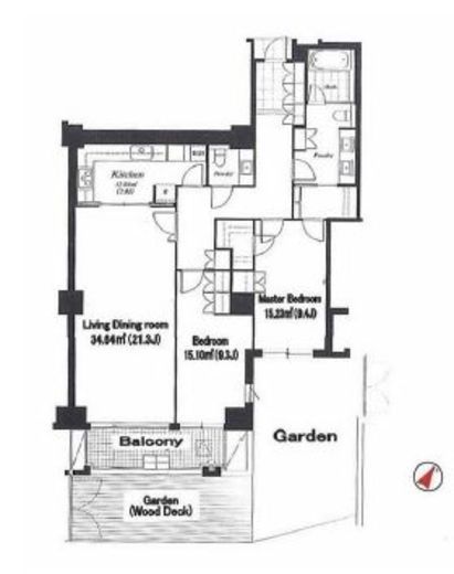 麻布第一マンションズ 112 間取り図