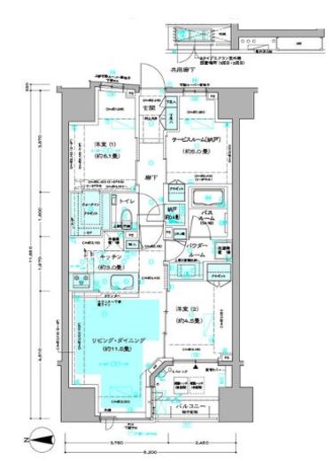 ディームス方南町 802 間取り図